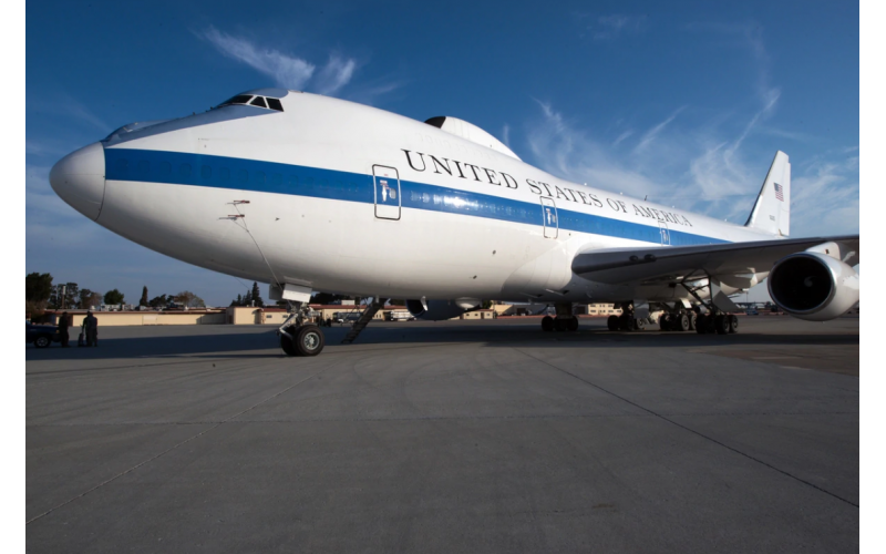 The US Air Force launches its E-4B 