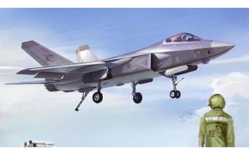 China tests new generation carrier based fighter jets! Equivalent to F35 standard drum