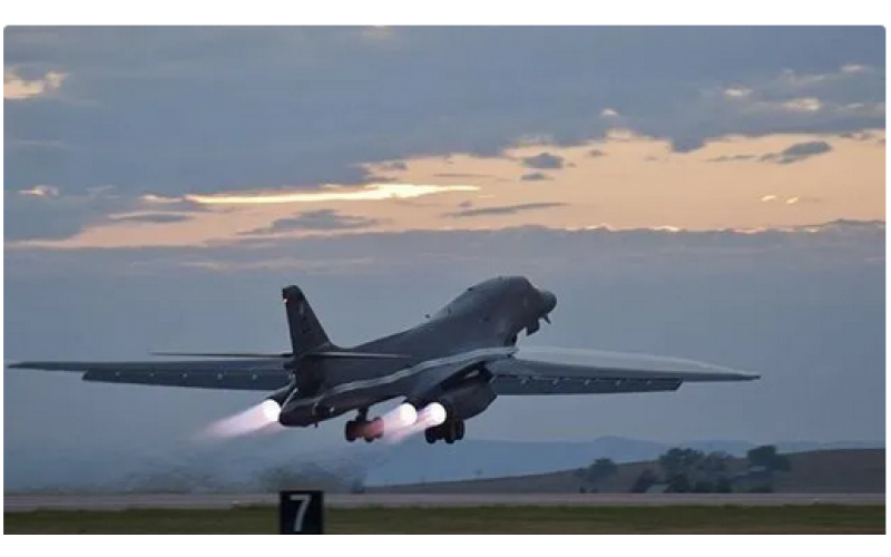 FB-111 variable sweep wing supersonic bomber in the US Strategic Air Force