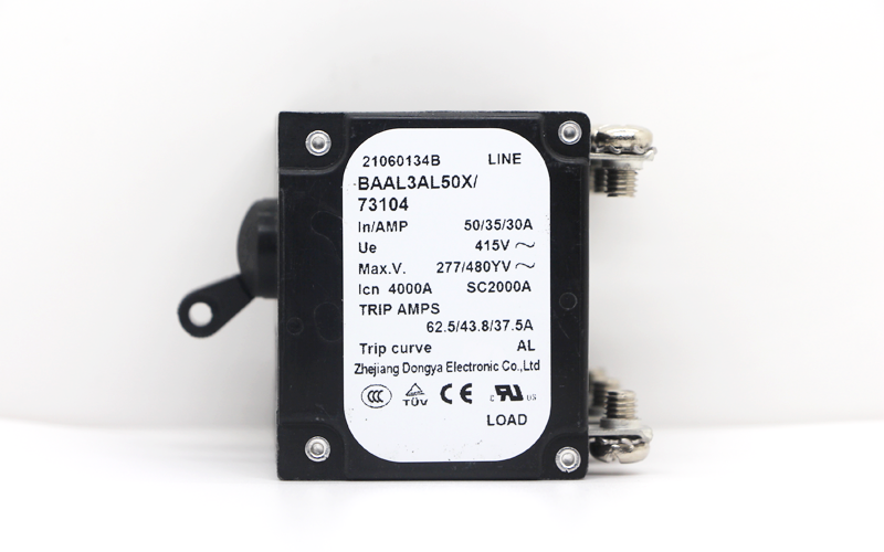 BA series - rated breaking capacity - alarm auxiliary switch